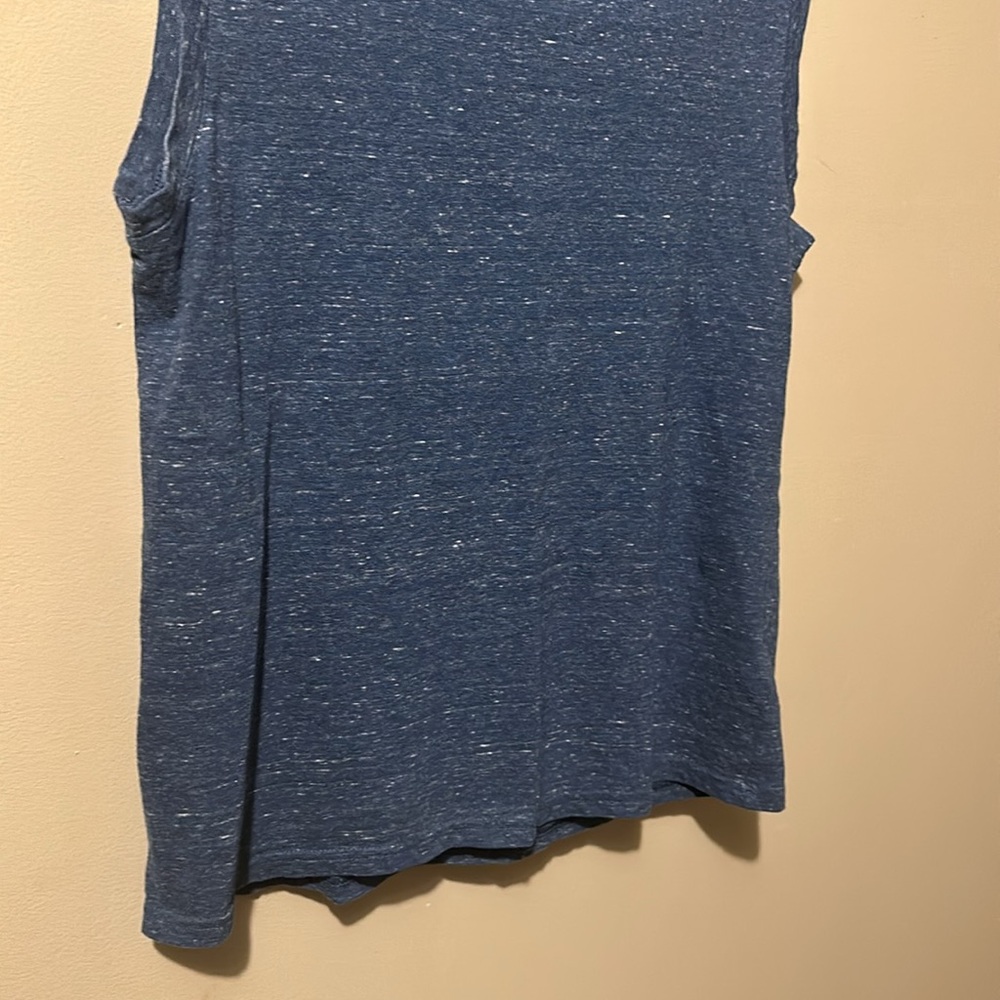 🌼PACT‎ 100% Organic sleeveless blue TSHIRT. Size S - Picture 3 of 6